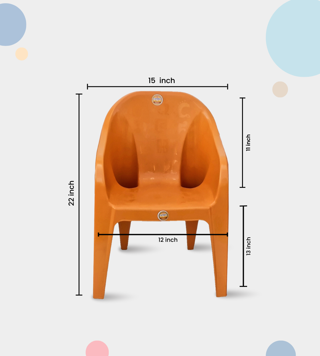 Spark Tub Baby Chair (Orange)