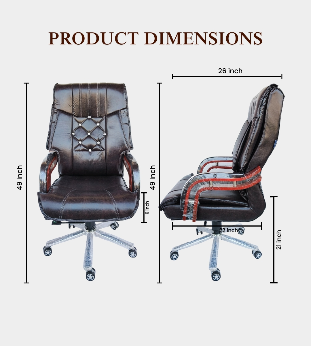 Wooden Frame 9 Button (Brown)