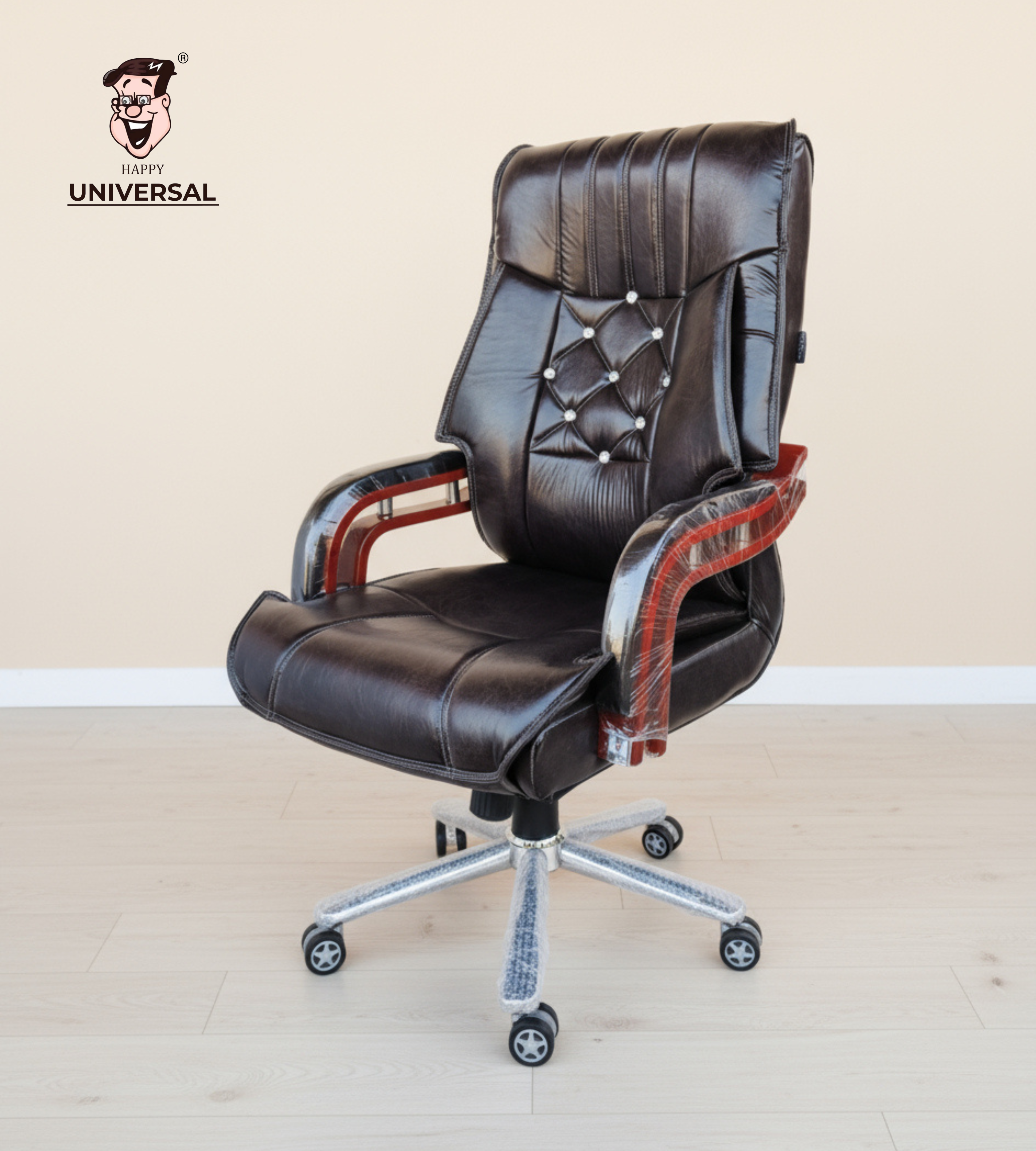 Wooden Frame 9 Button (Black)