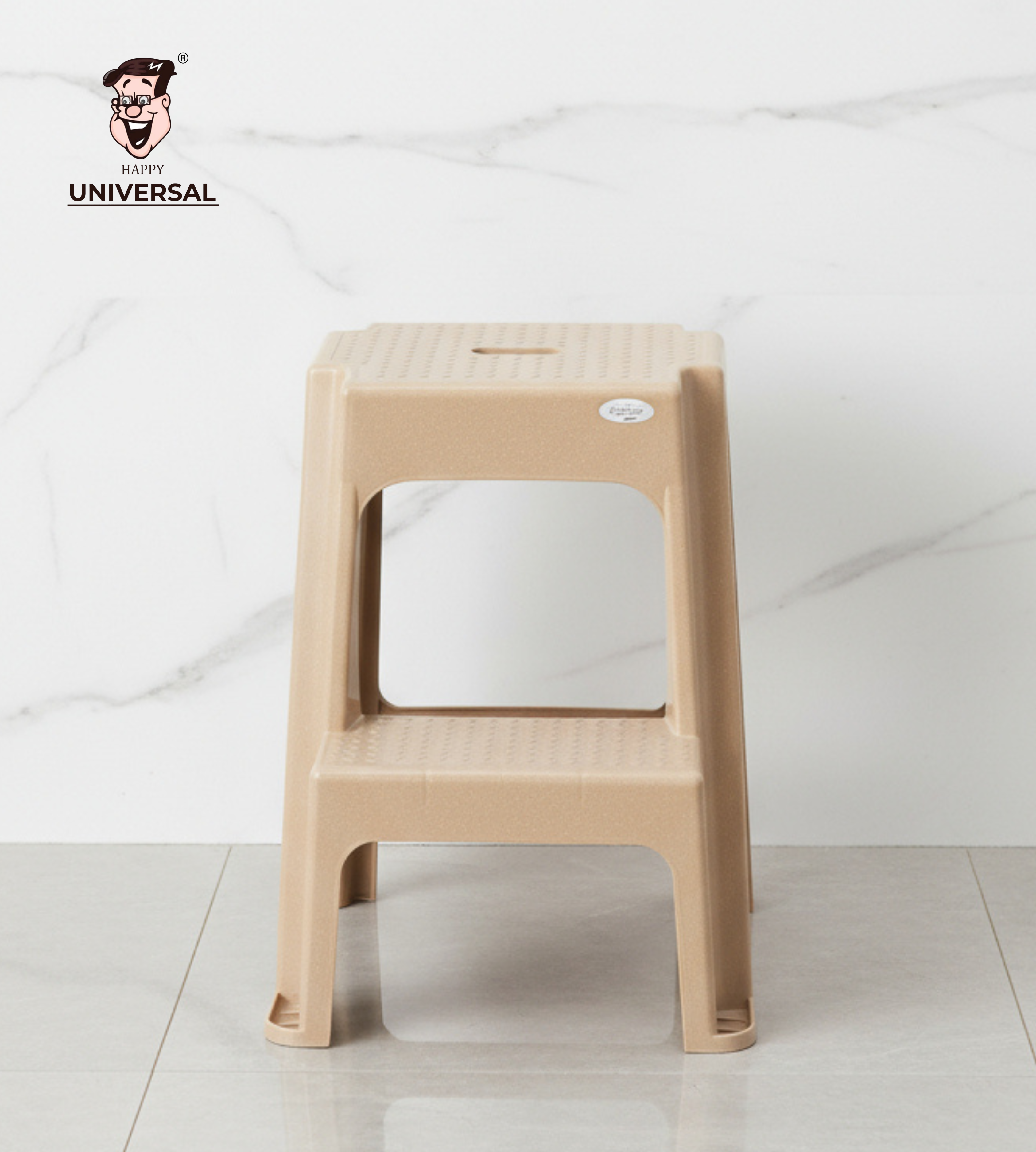 Marble Step Stool (Cream)