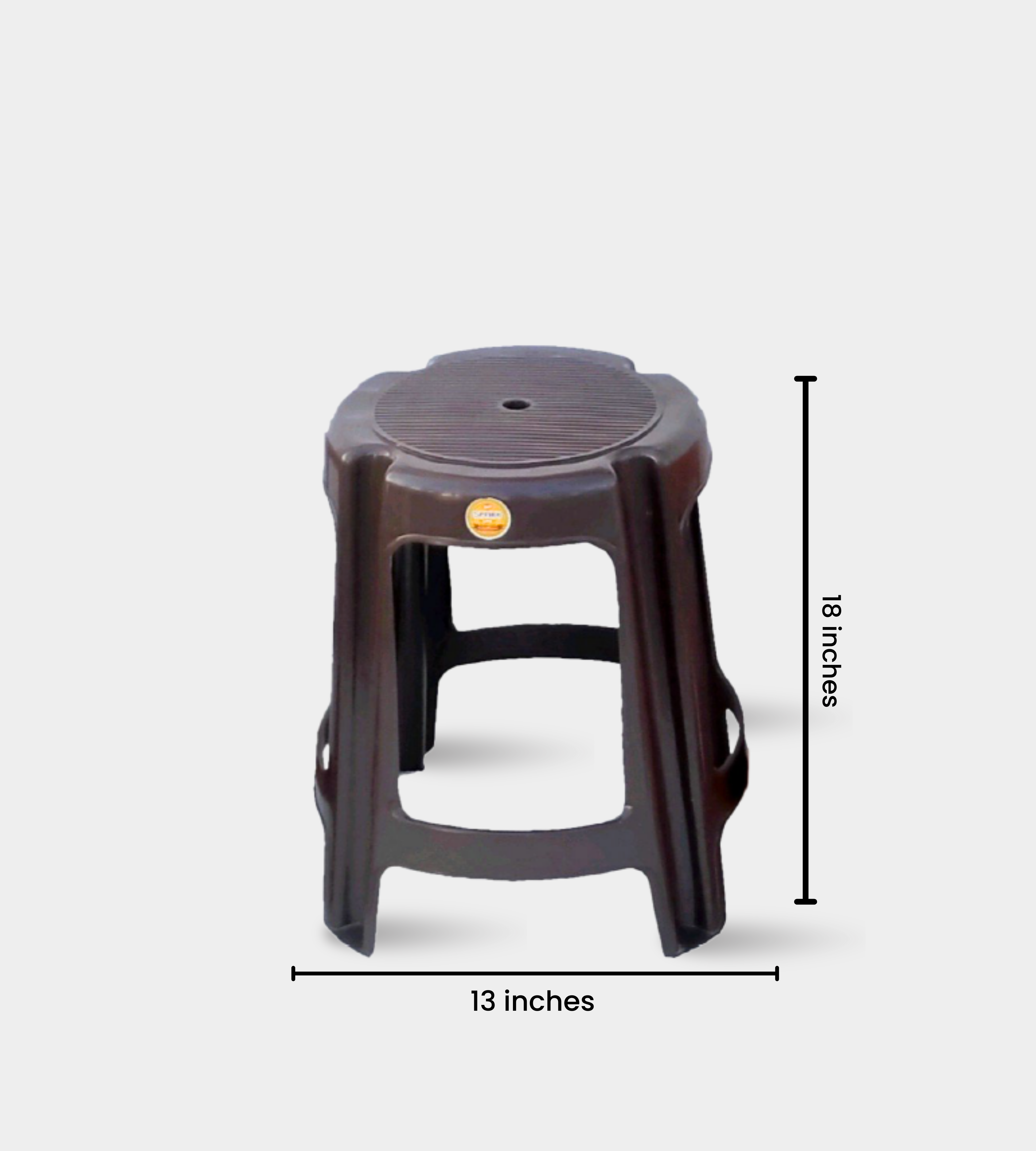 Spark Round Stool (Brown)